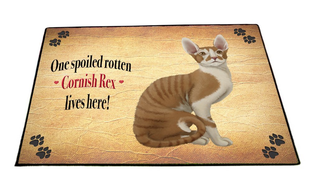 Spoiled Rotten Cornish Rex Dog Floormat