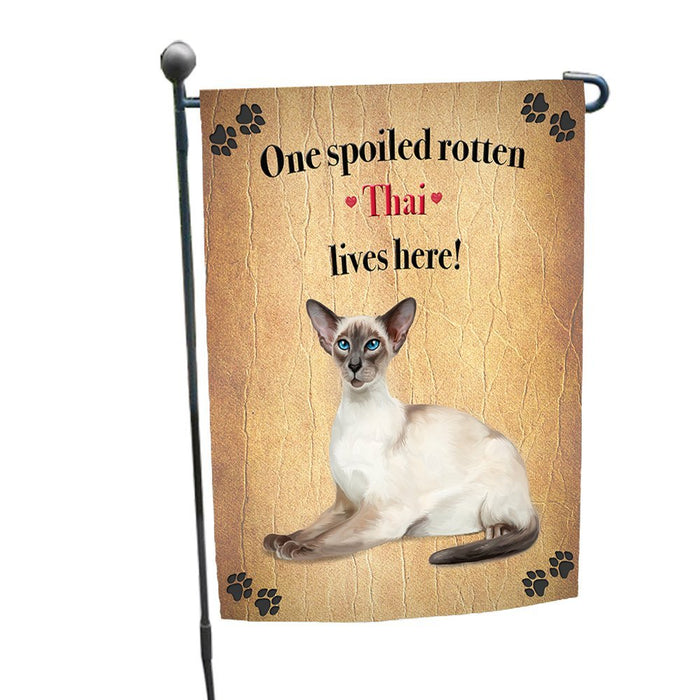 Thai Spoiled Rotten Cat Garden Flag