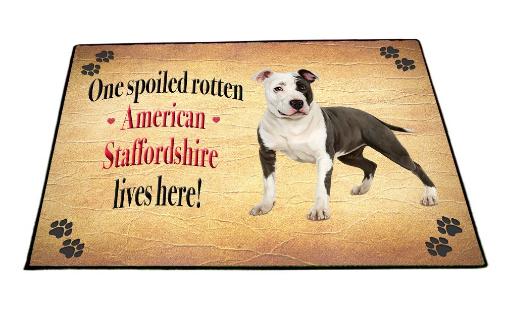 Spoiled Rotten American Staffordshire Dog Floormat