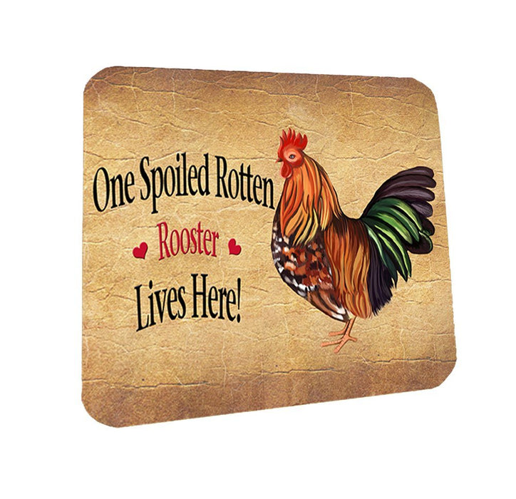 Spoiled Rotten Rooster Coasters Set of 4