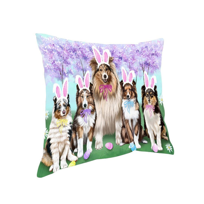 Shetland Sheepdogs Easter Holiday Pillow PIL53428