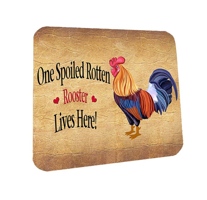 Spoiled Rotten Rooster Coasters Set of 4