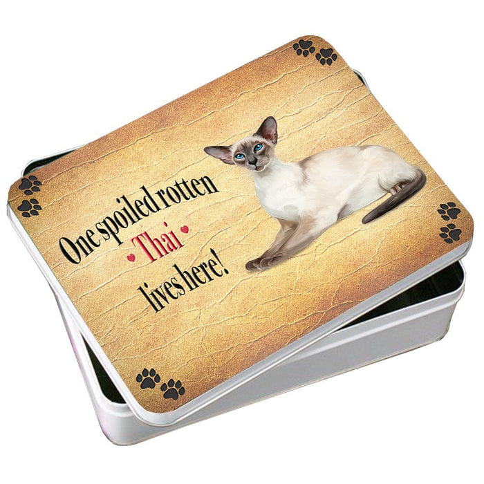 Thai Spoiled Rotten Cat Photo Storage Tin