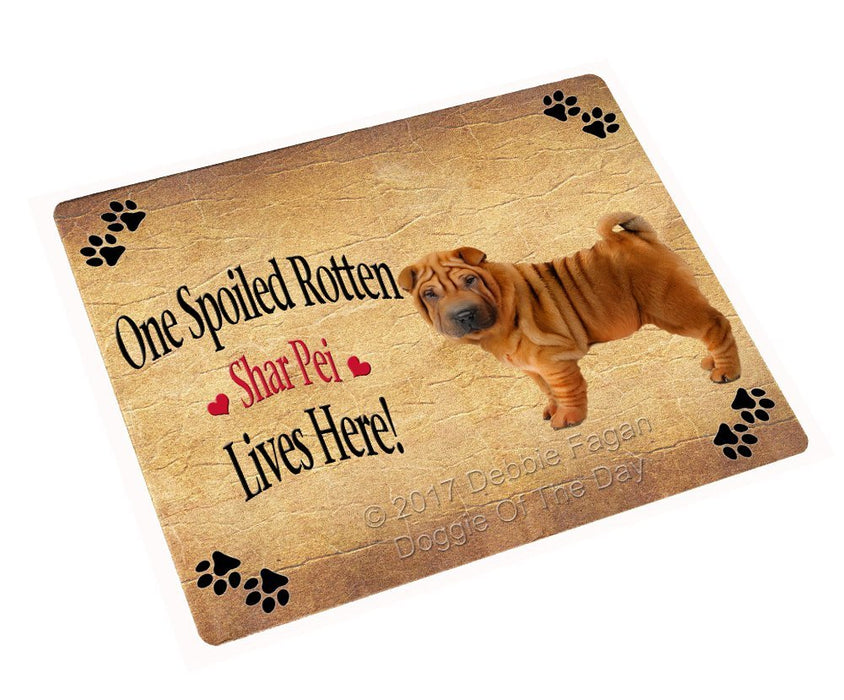 Spoiled Rotten Shar Pei Dog Magnet Mini (3.5" x 2")