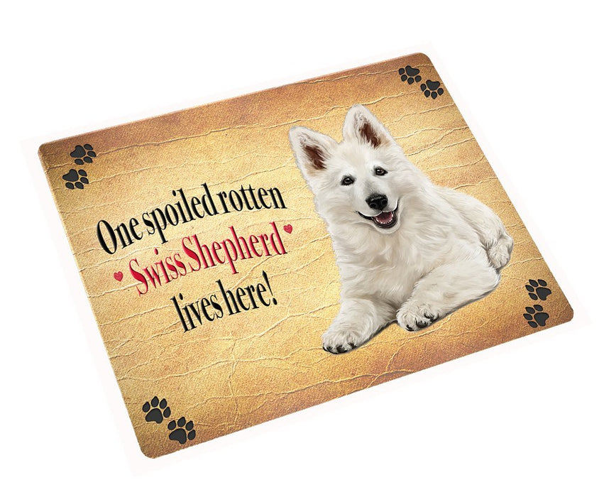 Swiss Shepherd Spoiled Rotten Dog Tempered Cutting Board (Small)