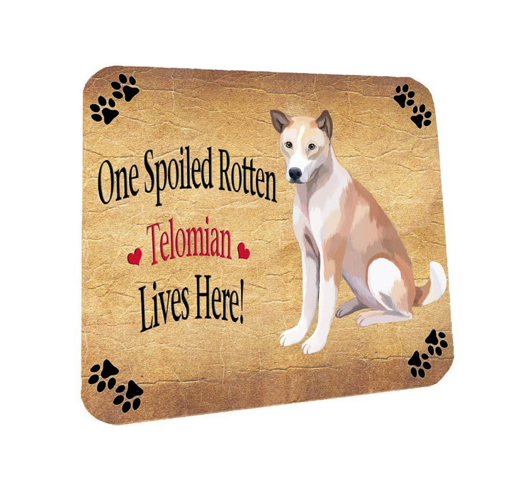 Telomian Spoiled Rotten Dog Coasters Set of 4