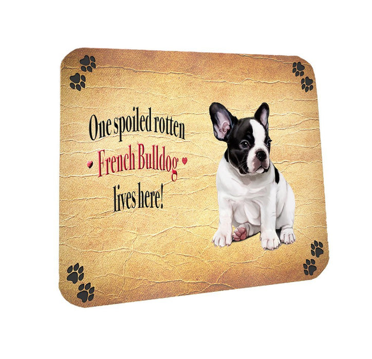 Spoiled Rotten French Bulldog Coasters Set of 4