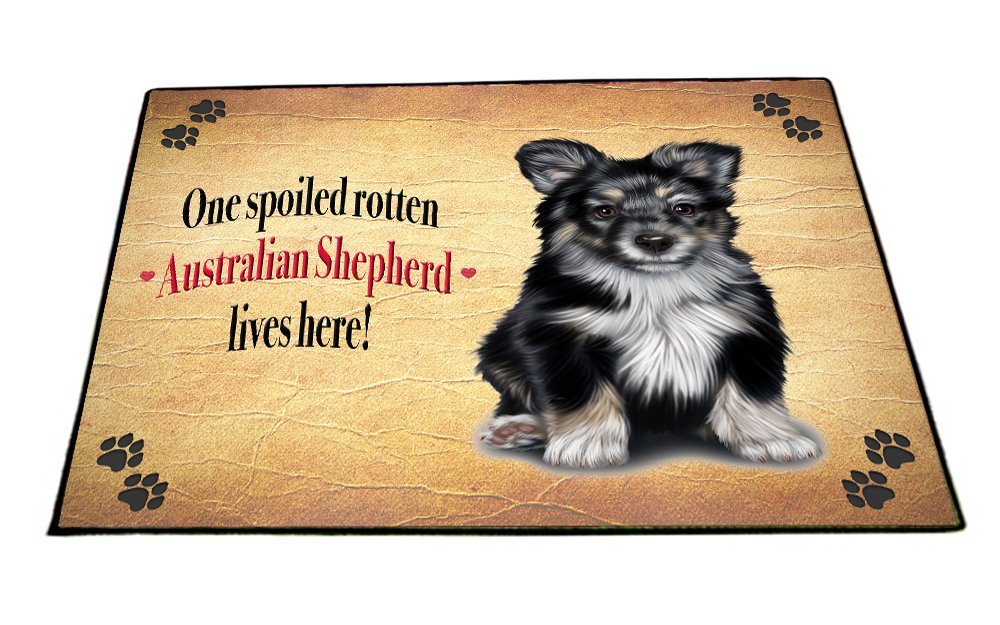 Spoiled Rotten Australian Shepherd Dog Floormat