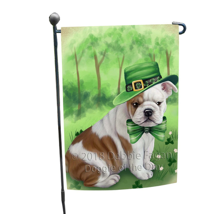 St. Patricks Day Irish Portrait Bulldog Garden Flag GFLG48663