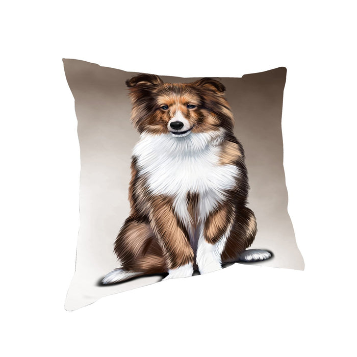 Shetland Sheepdog Dog Throw Pillow