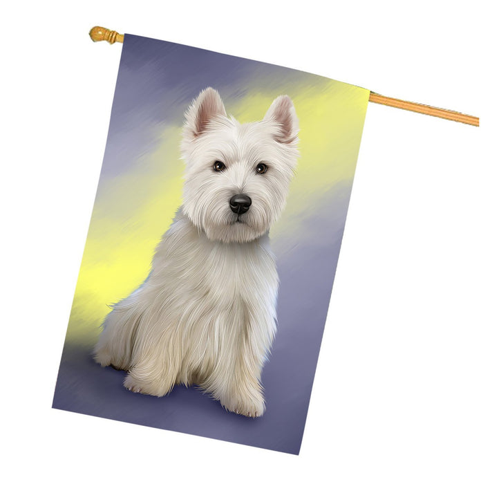West Highland White Terrier Dog House Flag FLG48320