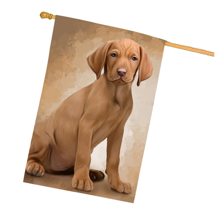 Vizslas Dog House Flag