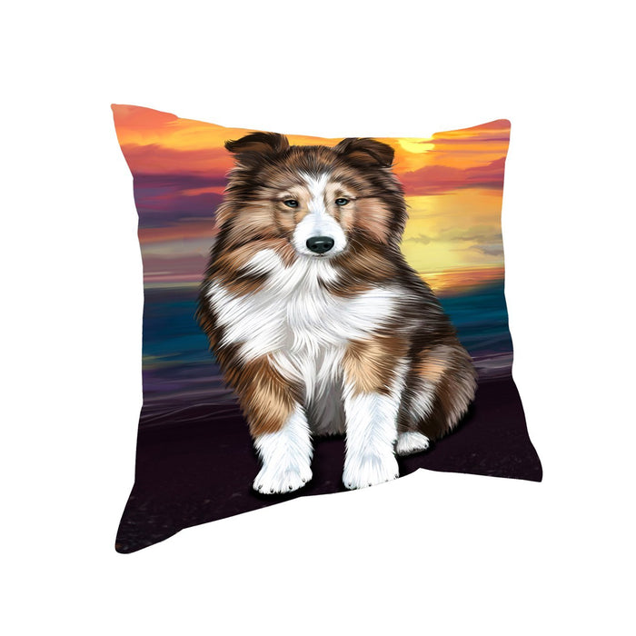 Shetland Sheepdog Dog Throw Pillow