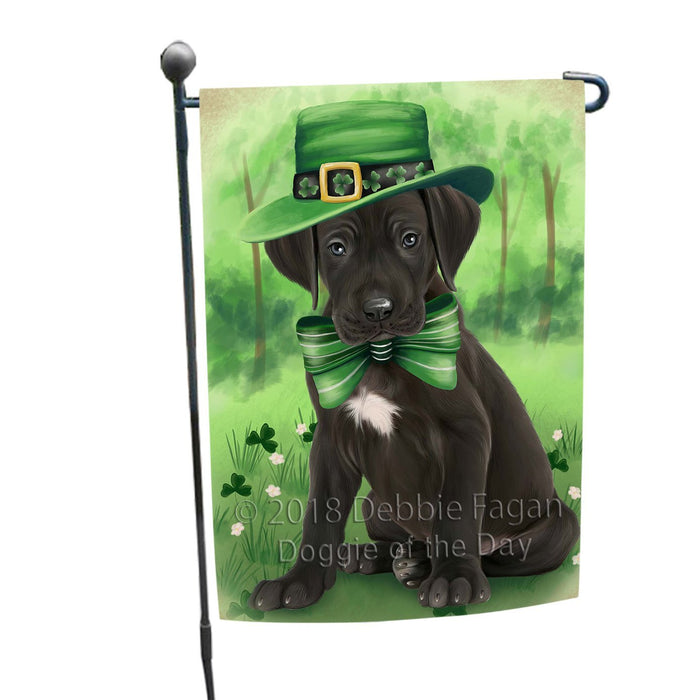 St. Patricks Day Irish Portrait Great Dane Dog Garden Flag GFLG48720
