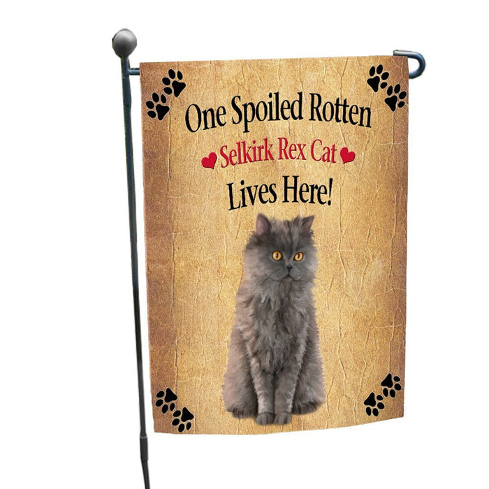 Spoiled Rotten Selkirk Rex Dog Garden Flag
