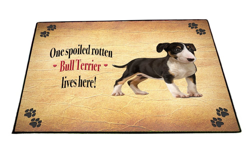 Spoiled Rotten Bull Terrier Dog Floormat