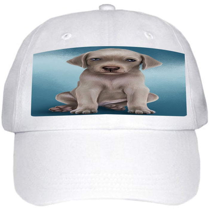 Weimaraner Dog Ball Hat Cap HAT48843 (White)