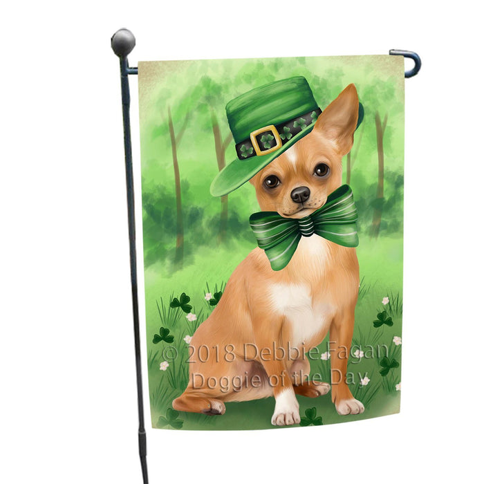 St. Patricks Day Irish Portrait Chihuahua Dog Garden Flag GFLG48688