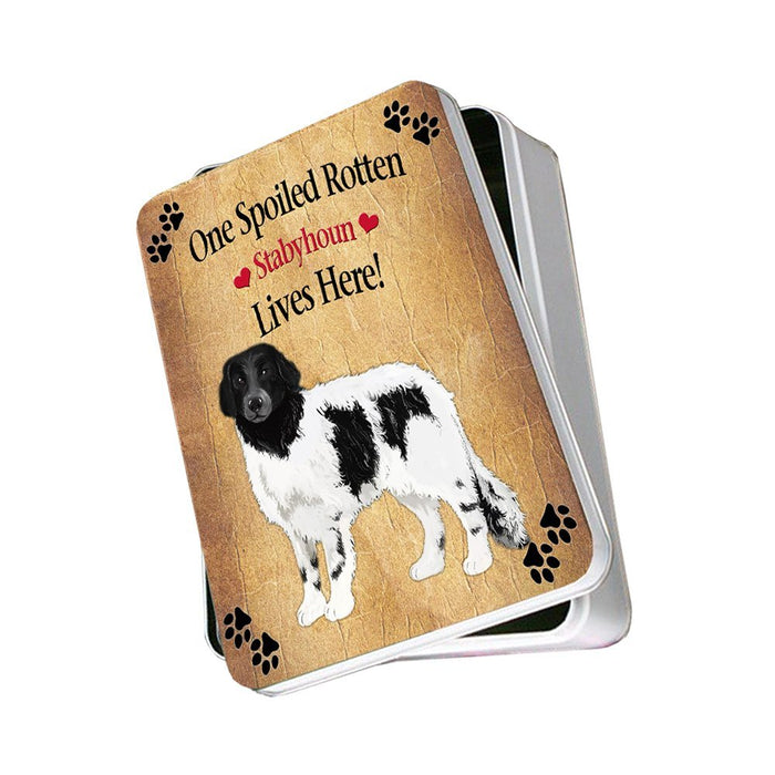 Stabyhoun Spoiled Rotten Dog Photo Storage Tin