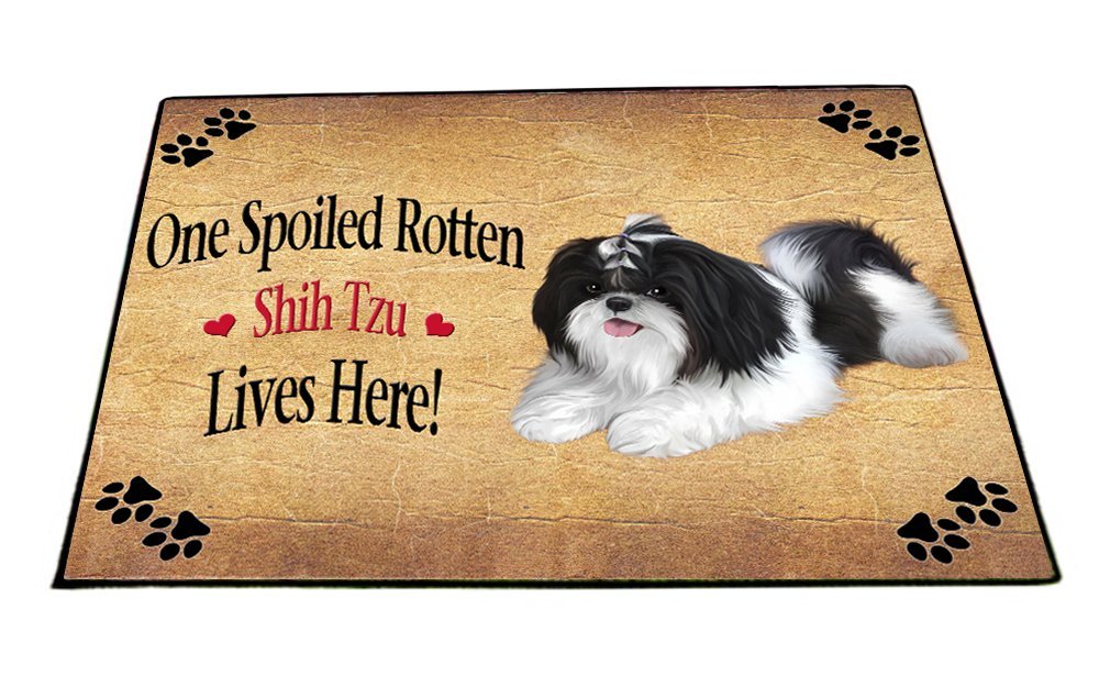 Spoiled Rotten Shih Tzu Dog Indoor/Outdoor Floormat