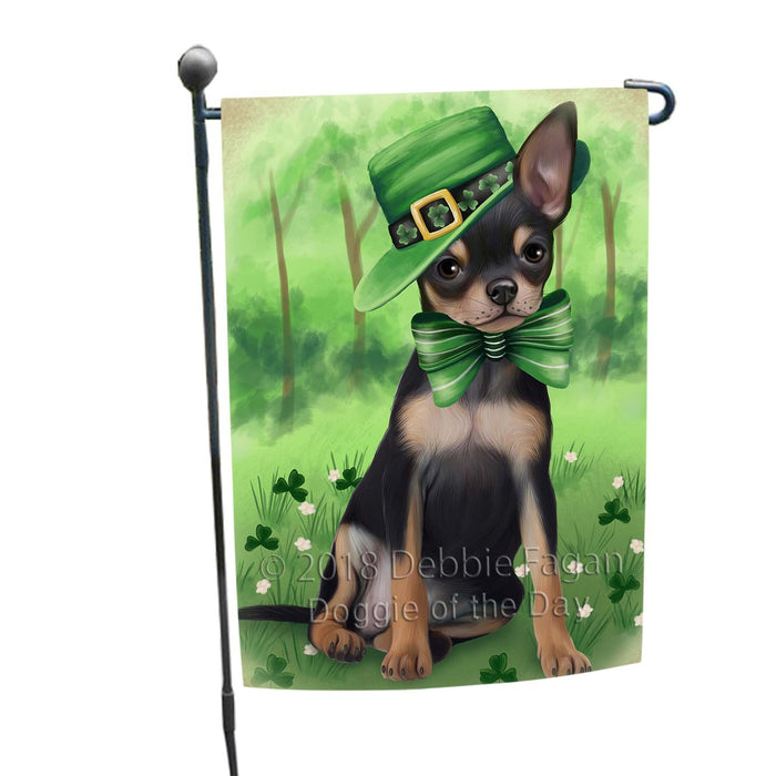 St. Patricks Day Irish Portrait Chihuahua Dog Garden Flag GFLG48687
