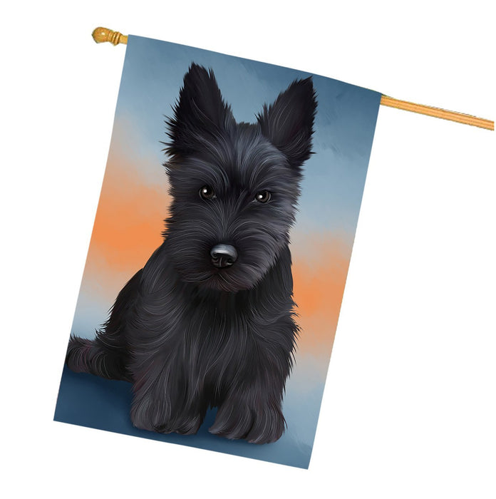 Scottish Terrier Dog House Flag FLG48308