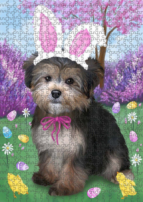 Yorkipoo Dog Easter Holiday Puzzle with Photo Tin PUZL51474