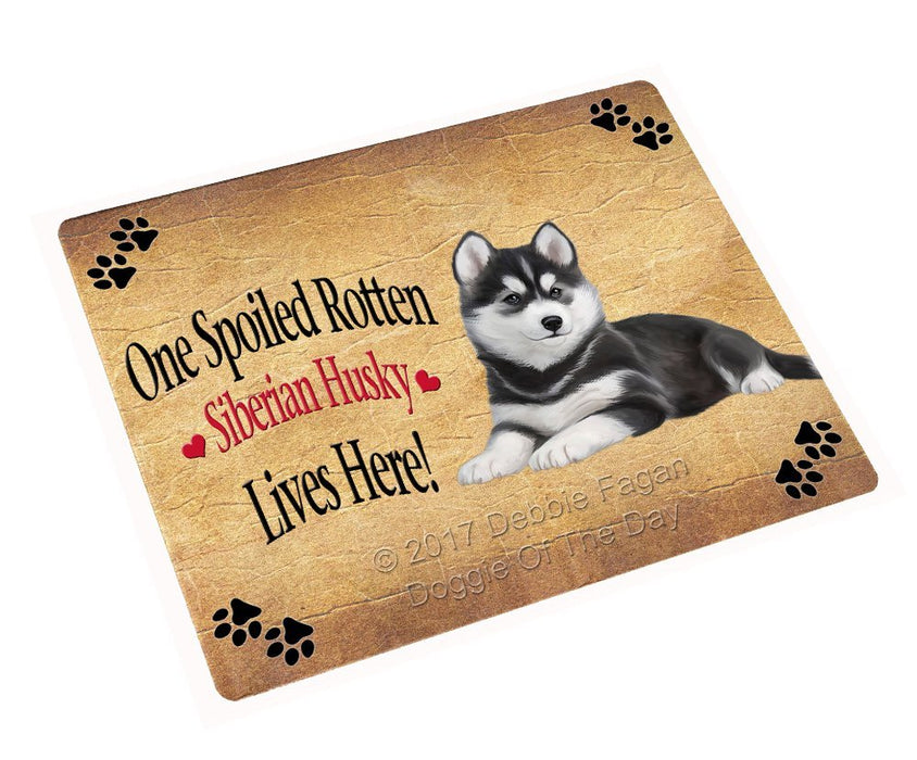 Spoiled Rotten Siberian Husky Dog Magnet Mini (3.5" x 2")