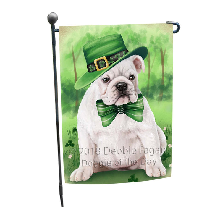 St. Patricks Day Irish Portrait Bulldog Garden Flag GFLG48662