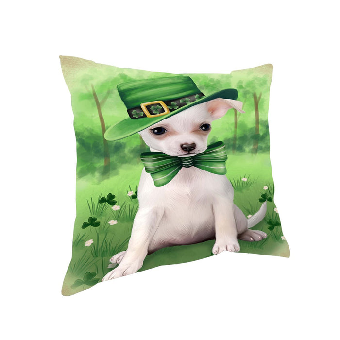 St. Patricks Day Irish Portrait Chihuahua Dog Pillow PIL50960