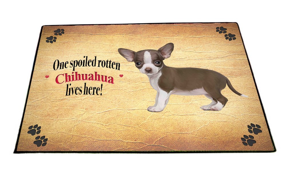 Spoiled Rotten Chihuahua Dog Floormat (18x24)