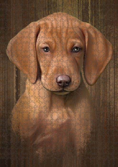 Rustic Vizsla Dog Puzzle with Photo Tin PUZL52050
