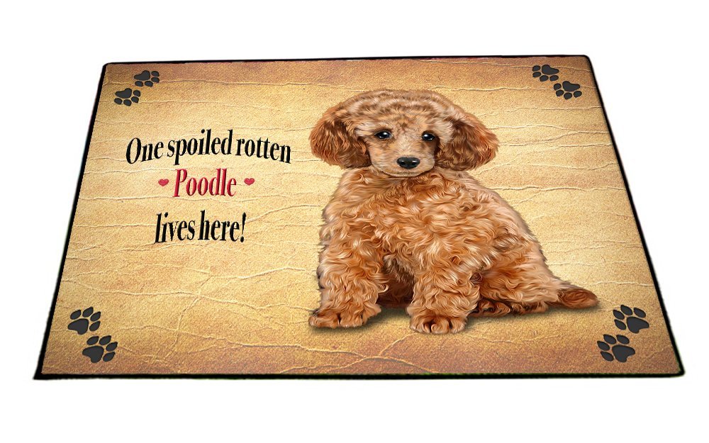 Spoiled Rotten Poodle Dog Floormat