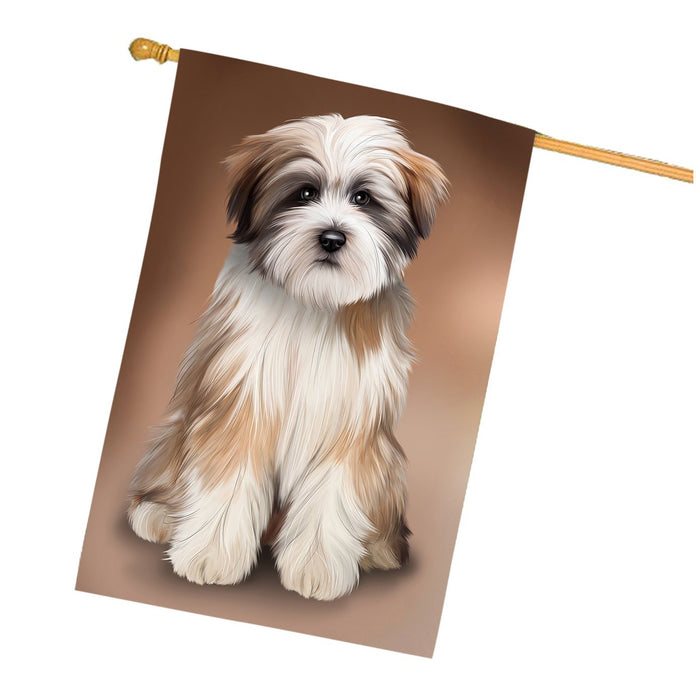 Tibetan Terrier Dog House Flag FLG48546