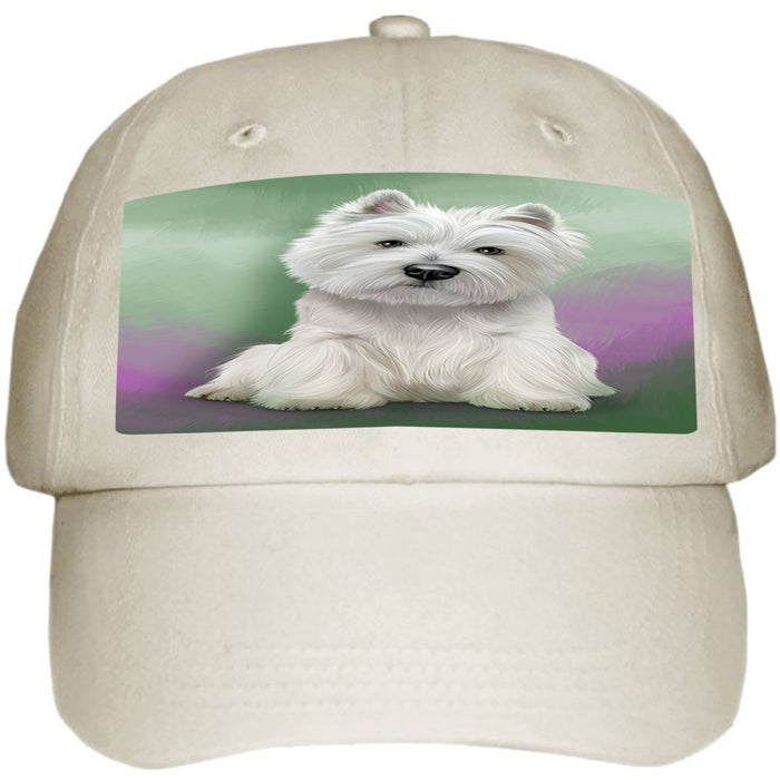 West Highland White Terrier Dog Ball Hat Cap HAT48849 (White)