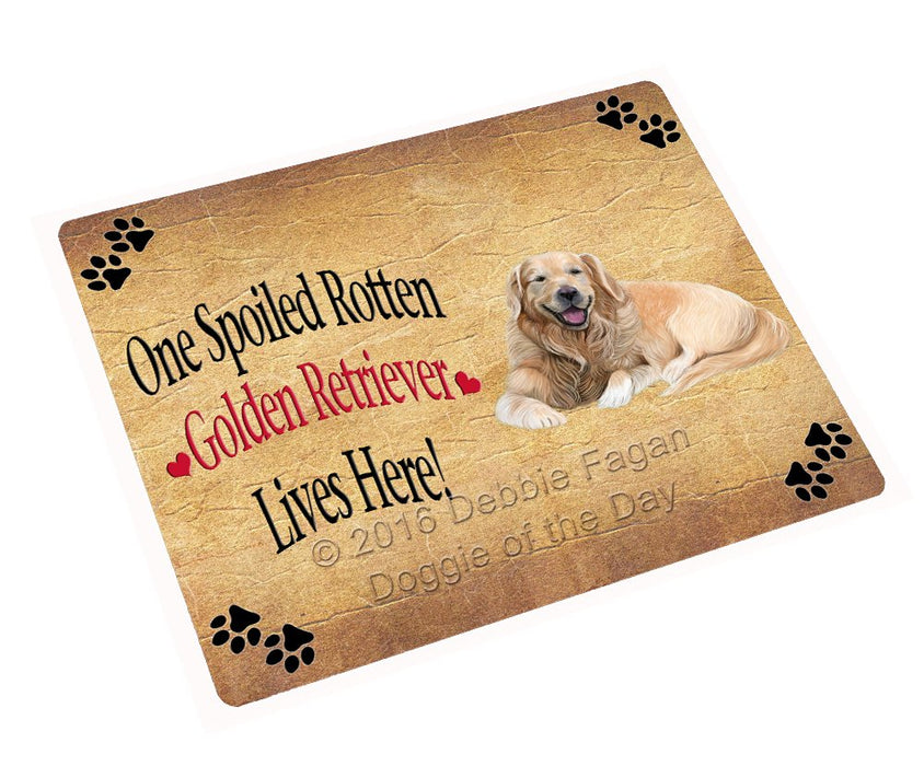 Golden Retriever Spoiled Rotten Dog Magnet Mini (3.5" x 2")