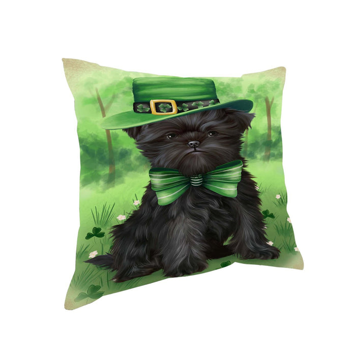 St. Patricks Day Irish Portrait Affenpinscher Dog Pillow PIL49832