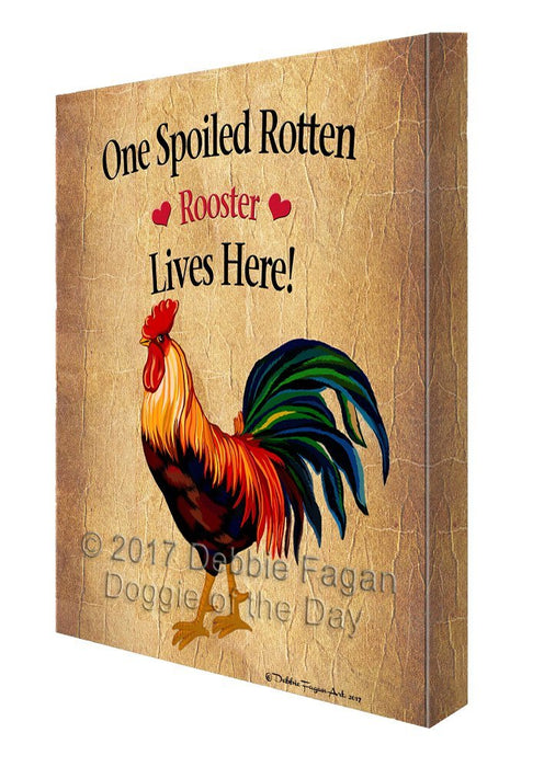 Spoiled Rotten Rooster Canvas Wall Art D577