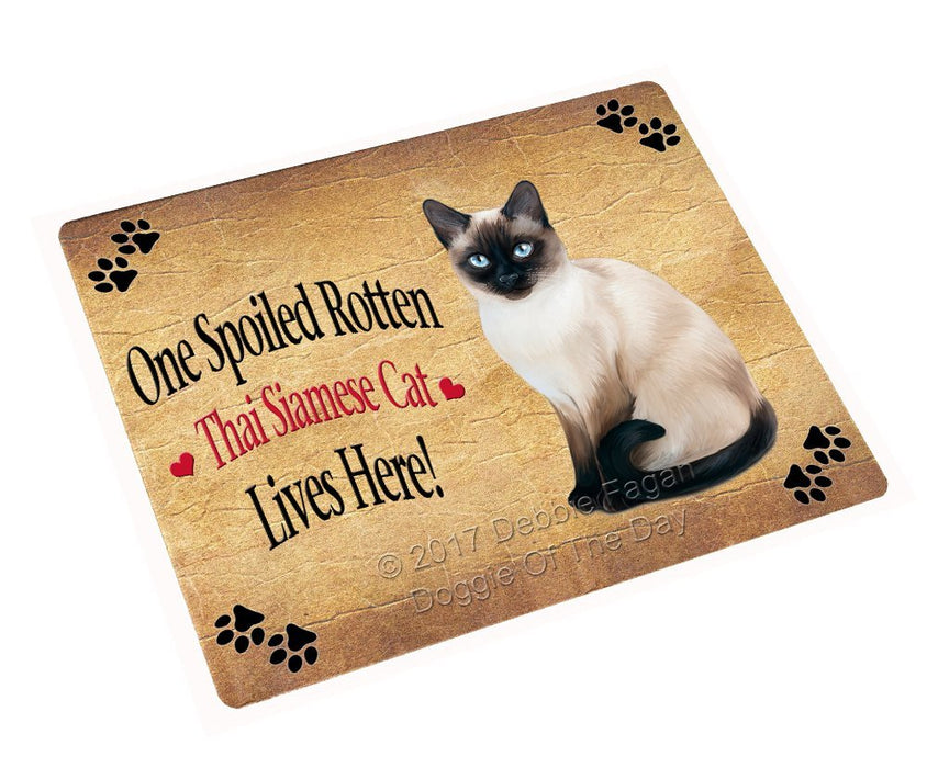 Spoiled Rotten Thai Siamese Cat Magnet Mini (3.5" x 2")