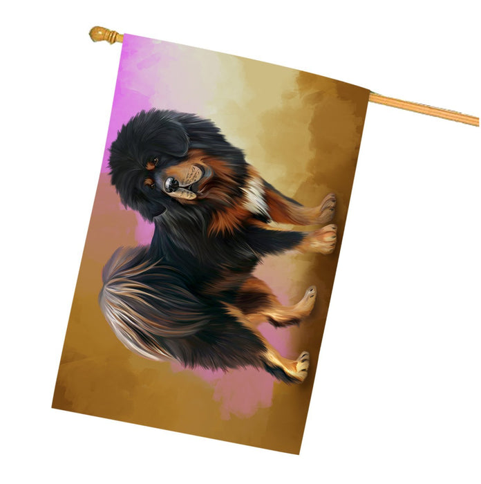 Tibetan Mastiff Dog House Flag