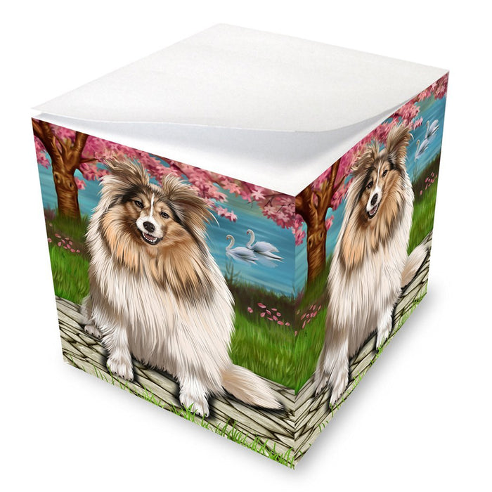 Shetland Sheepdog Dog Note Cube