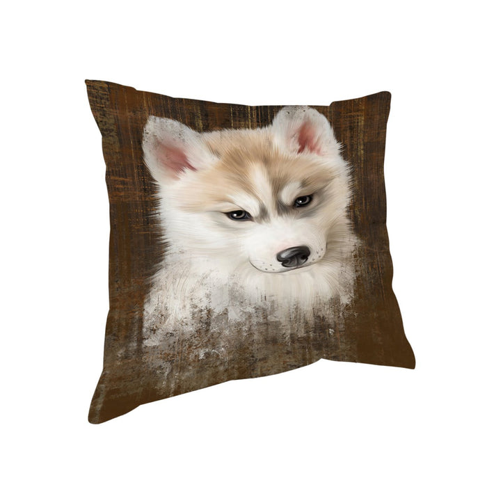 Rustic Siberian Husky Dog Pillow PIL49120