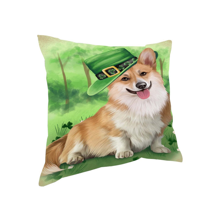 St. Patricks Day Irish Portrait Corgie Dog Pillow PIL51000