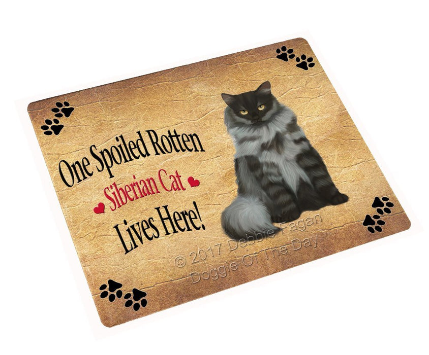 Spoiled Rotten Siberian Cat Large Refrigerator / Dishwasher Magnet