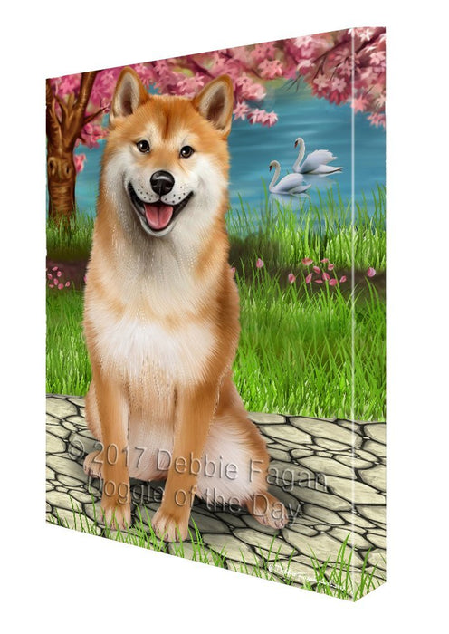 Shiba Inu Dog Canvas Wall Art D475