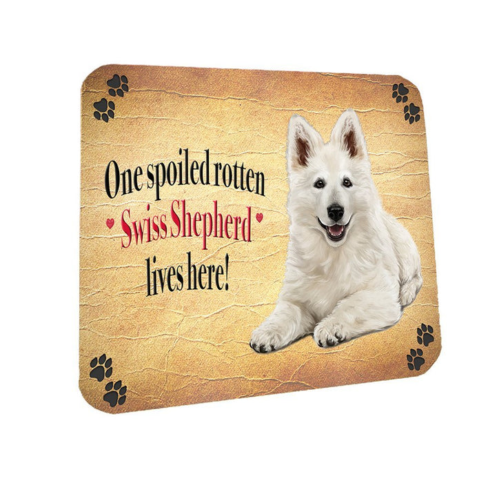 Spoiled Rotten Swiss Shepherd Dog Coasters Set of 4