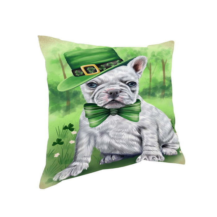 St. Patricks Day Irish Portrait French Bulldog Pillow PIL51056