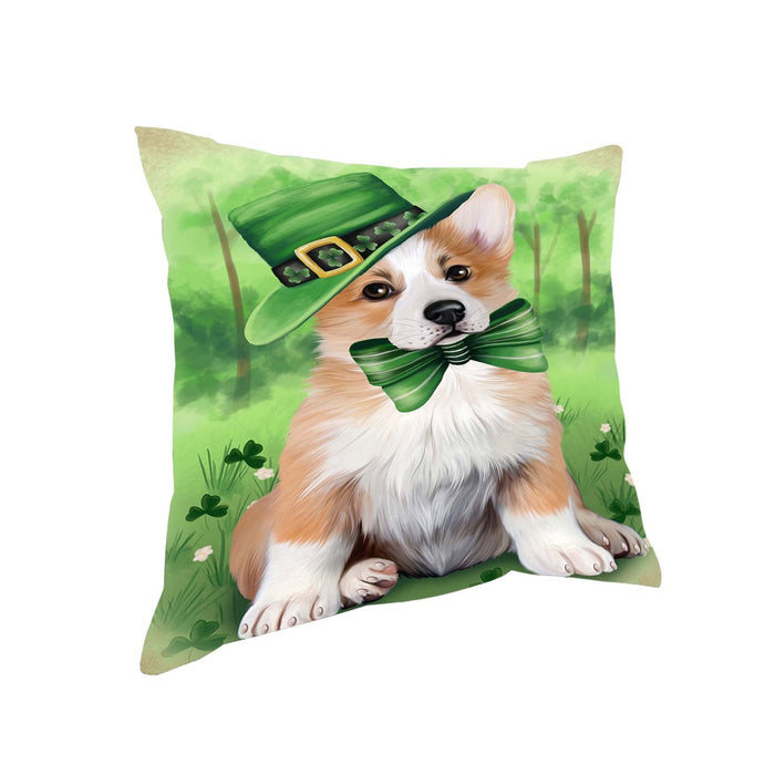 St. Patricks Day Irish Portrait Corgie Dog Pillow PIL51020