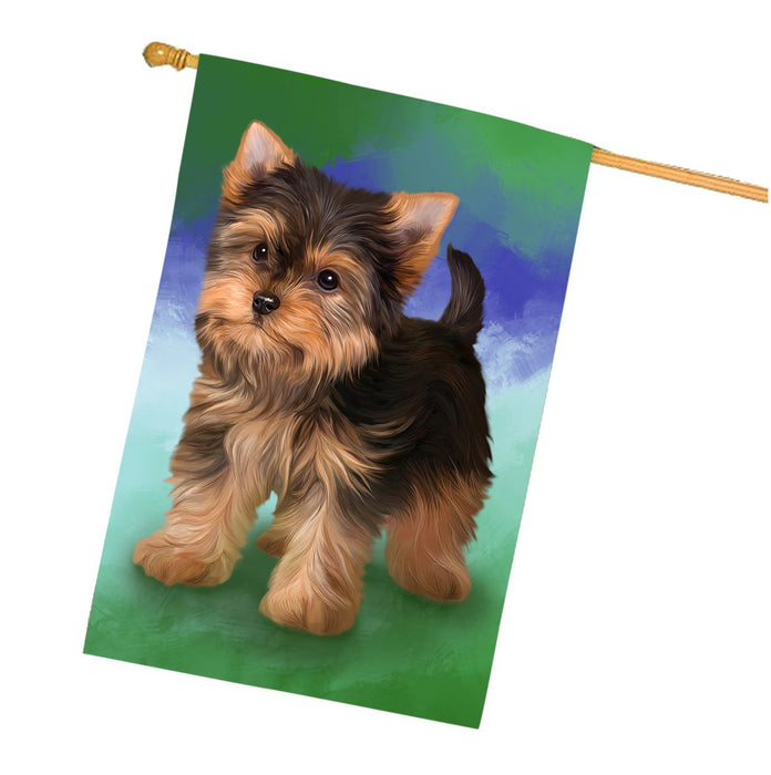 Yorkshire Terrier Dog House Flag