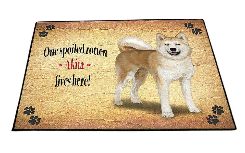 Spoiled Rotten Akita Dog Floormat